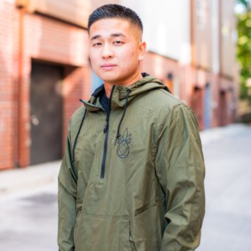 (XL) HR Army Green WCTY Windbreaker